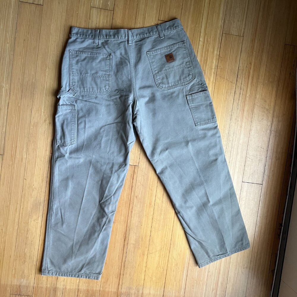 Set of 2 38x30 Carhartt Loose Straight Washed Duck Dungaree size 38x30 - Picture 6 of 7